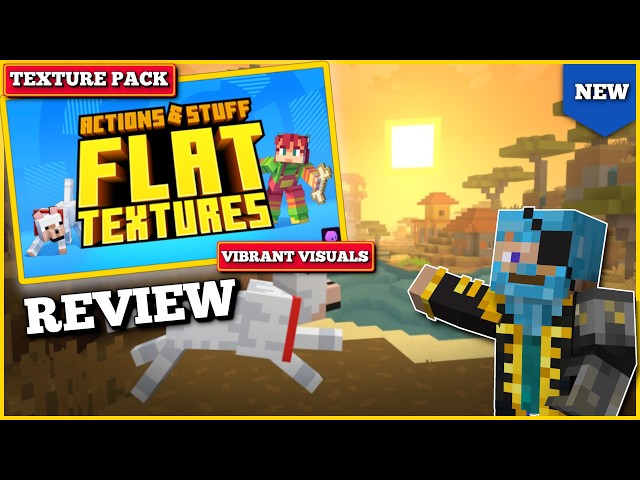 Actions & Stuff Flat Textures Texture Pack Review ¦ Daz Man Minecraft Texture Pack Review