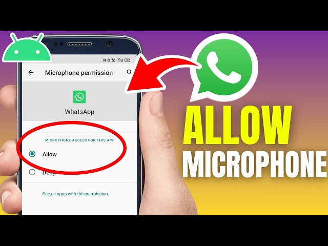 How To Allow WhatsApp Access To Microphone On Android