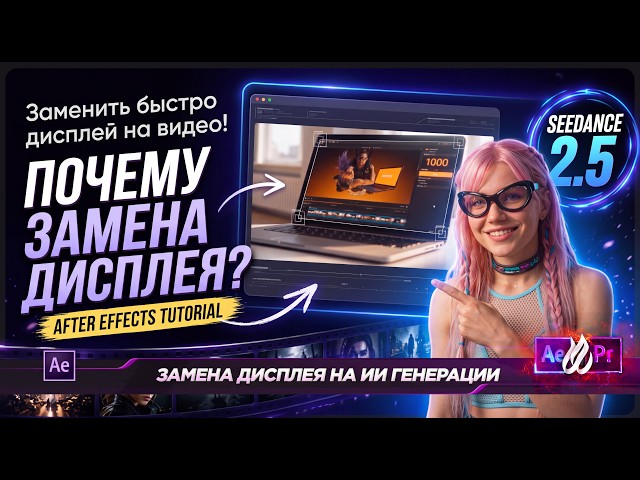 КАК ЗАМЕНИТЬ ЭКРАН НОУТБУКА В AFTER EFFECTS?