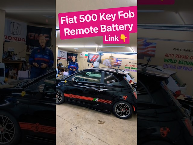 Link👉 FIAT 500⚒️Key Fob Remote Battery 👉#fiat #fiat500 #fiatabarth #abarth #easy #fix #help #key