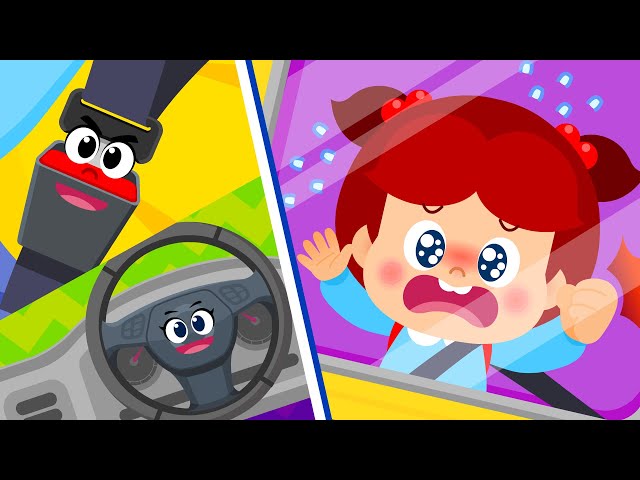 [ES, PT Sub] Trapped on the Bus ♪ | Kids Safety Song | Nursery Rhymes | Good Habit Songs★TidiKids