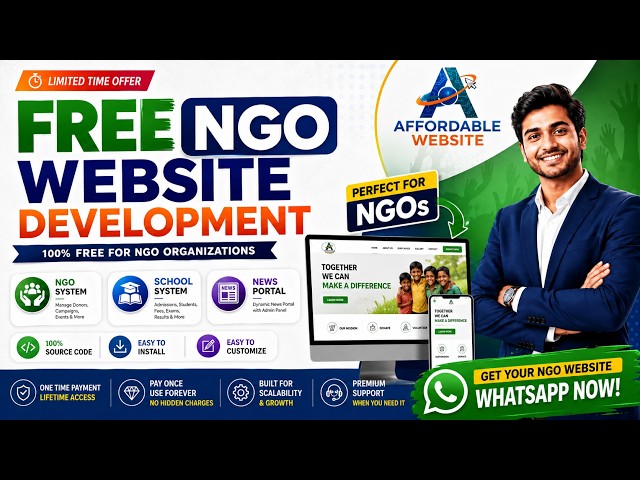 Free NGO Website Development | NGO Website Source Code | Ready to Use NGO Website