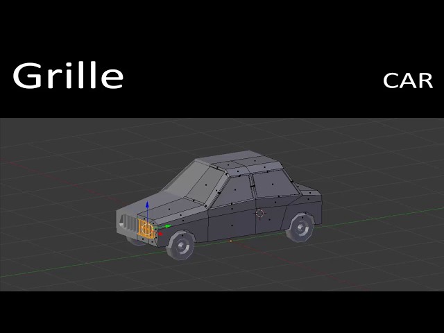 Model a Low-Poly Car Grille in Blender