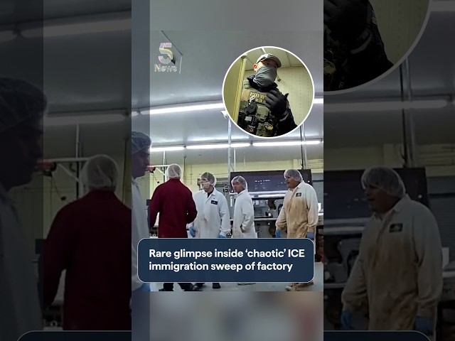 Rare glimpse inside ‘chaotic’ factory ICE immigration sweep