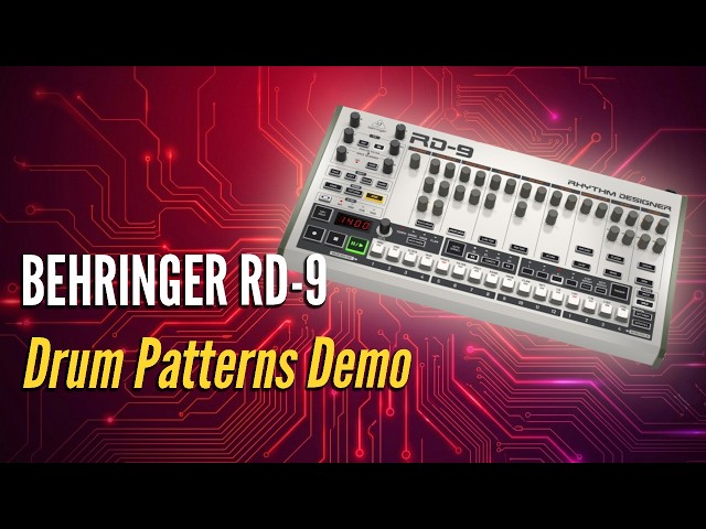 Behringer RD-9 | Drum Patterns Demo