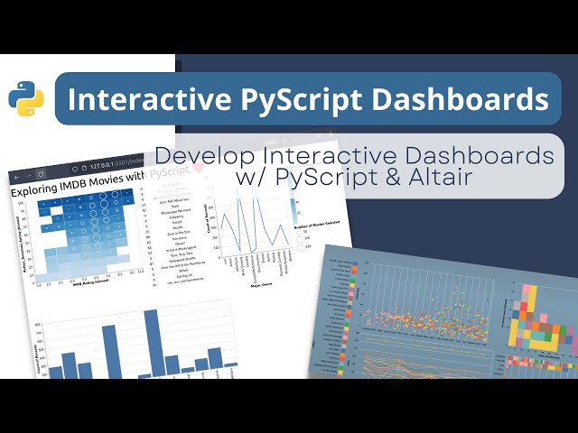 Build a PyScript interactive dashboard w/Altair | End-to-end PyScript Tutorial #3