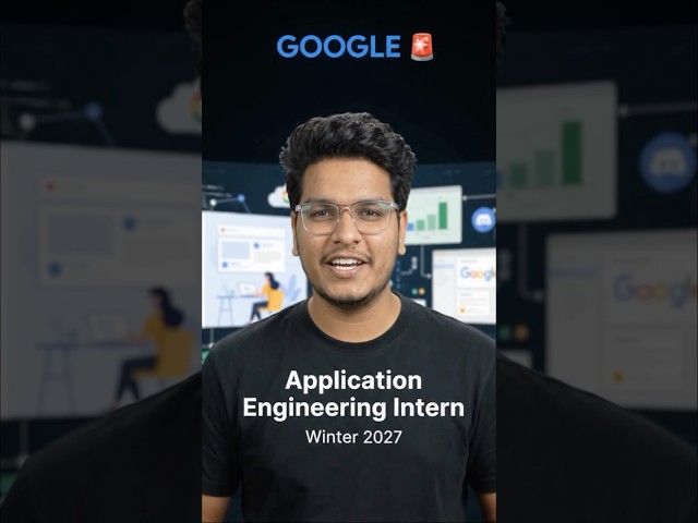Google Hiring 2026 | Application Engineering Intern | Winter 2027 | 2027 Batch | Bengaluru