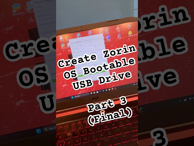Create Zorin OS Bootable USB Drive - Part 3 (Final) #linux #zorinos #rufus #bootableusb