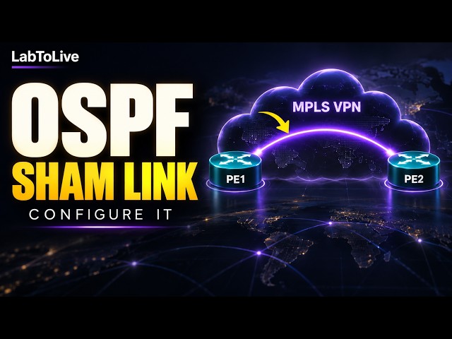 OSPF Sham Link Configuration | MPLS L3VPN Lab