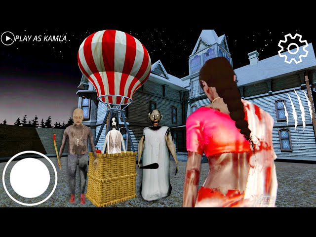 PLAYING AS KAMLA IN GRANNY 3 NEW UPDATE || KAMLA FOUND NEW HOT AIR BALLOON ESCAPE 