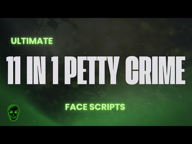 11 in 1 Ultimate Petty Crime Script for FIVEM GTAV Qbox Servers - by FACE SCRIPTS