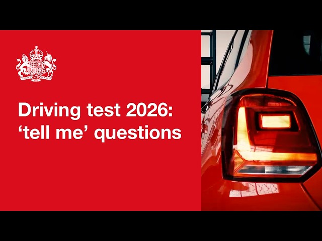'Show me, tell me': tell me questions 2026: official DVSA guide