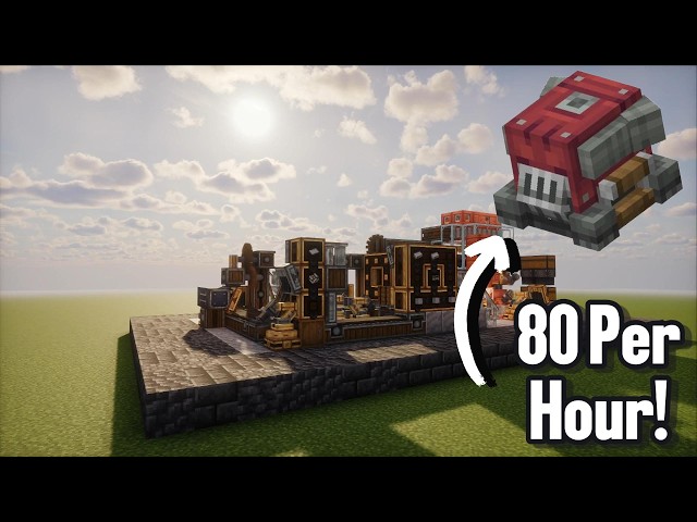 This Create Mod Farm AUTOMATES Portable Engines!