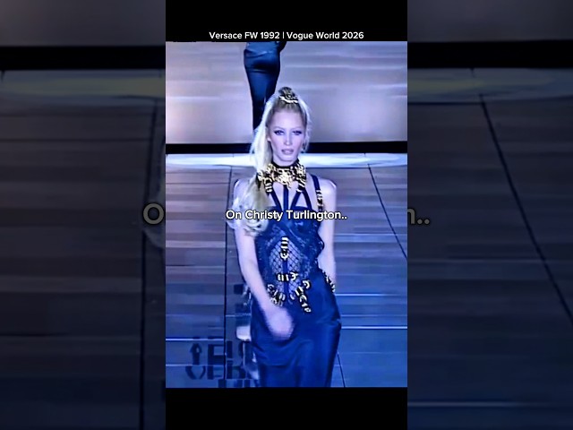 IRINA SHAYK vs CHRISTY TURLINGTON ✨😮 #versace #vogueworld2026 #fashion #model #edit #shorts