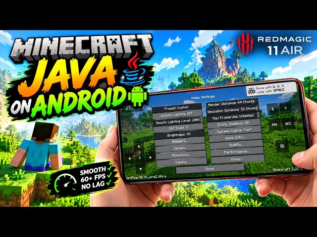 I Played Minecraft Java on Android at MAX Render... (Latest Version)