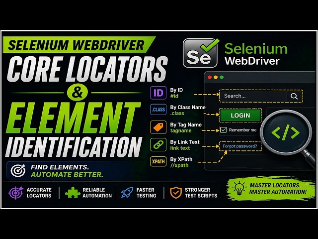 Selenium WebDriver: Core Locators & Element Identification