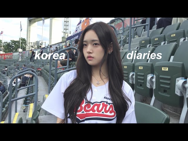 busy vlog in KOREA🪽: baseball game, grandma's bday, cute cake mukbang, hair transformation, hangang