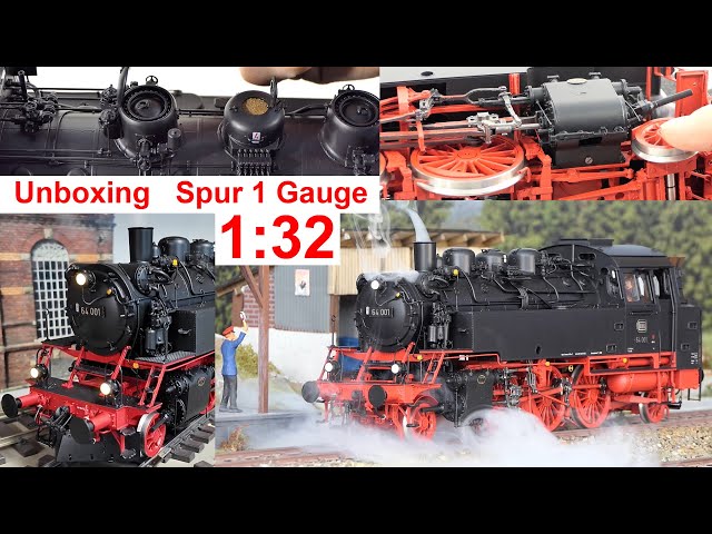 Unboxing Class 64 Bubikopf (bob cut) 1:32 gauge 1 BMB BeesModellBahn / Kiss BR 64 001 Review