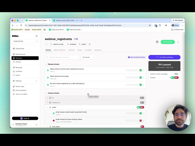 Set Up Data Contracts and Metric Monitors with the Soda MCP
