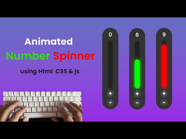 Animated Number Spinner Easy Coding - (ASMR)