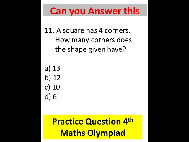 Class 4th Olympiad Exam Question /Mental Maths/Maths Quiz#shorst #shortsvideo #shortsviral