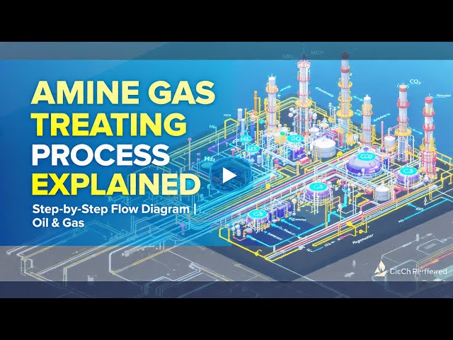 Amine Gas Treating Process Explained | Step-by-Step Flow Diagram in Oil & Gas Industry