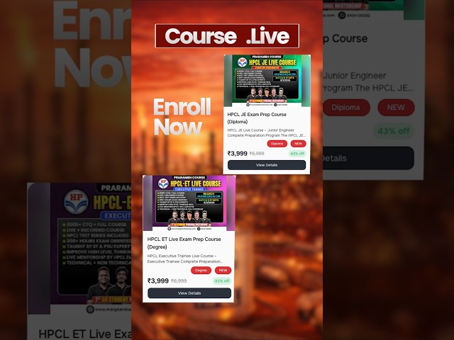 HPCL JE & ET 2026 Live Course Launch | Limited Early Bird Discount #hpclje #hpclet #recruitment2026