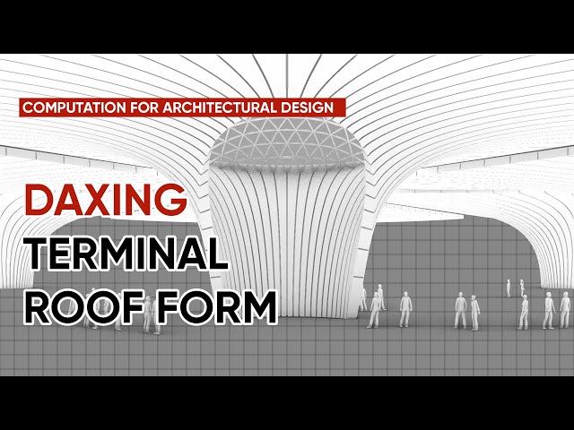 Daxing Airport Terminal - Roof Form | Rhino - Grasshopper | Mesh Modelling | Kangaroo Simulation