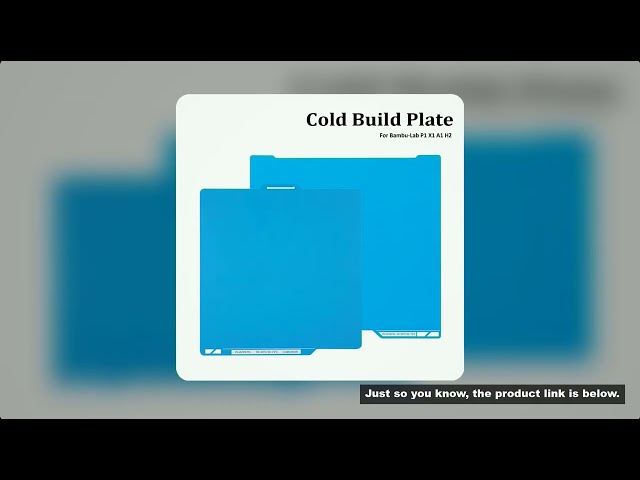 Cool Plate For Bambu Lab P1 X1 P1S P1P P2S X1C X1E X2D A1 H2D H2S 257x257mm Cold Build Plate 346*355