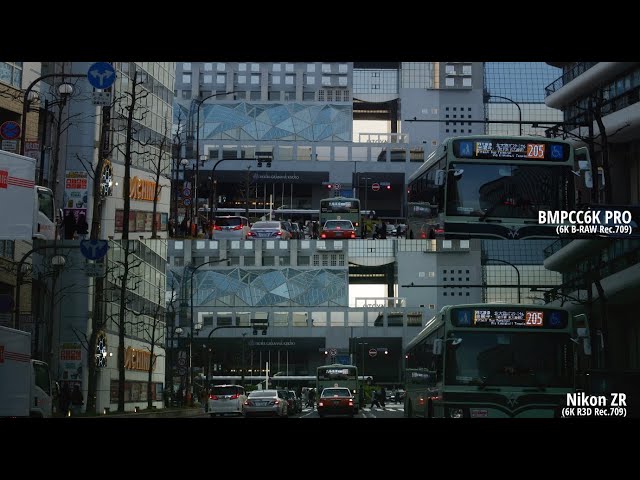 Nikon ZR & BMPCC 6K PRO comparison 比較映像