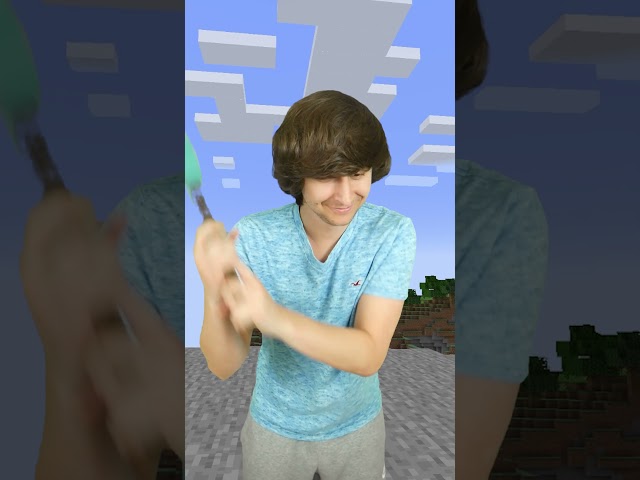 When the wandering trader stalks you in Minecraft