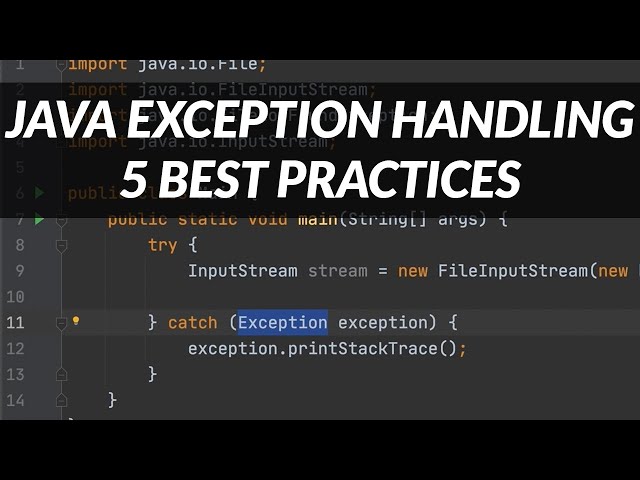Java Exception Handling - 5 Best Practices That You Should Know!