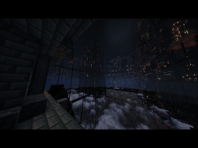 a hive city you can walk on that goes on and on and o / BLAME! megastructure on minecraft + tutorial