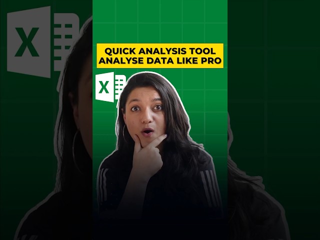 How to use DATA Analysing Tool in Ms Excel #shorts #exceltutorial