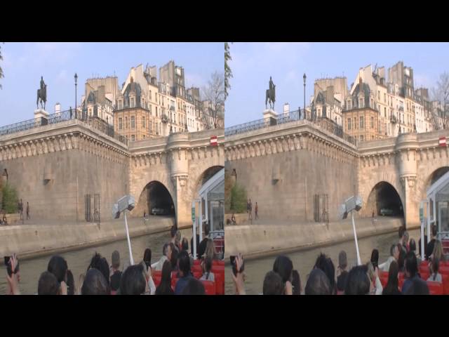 Boattrip on the Seine, Paris 3D Half SBS