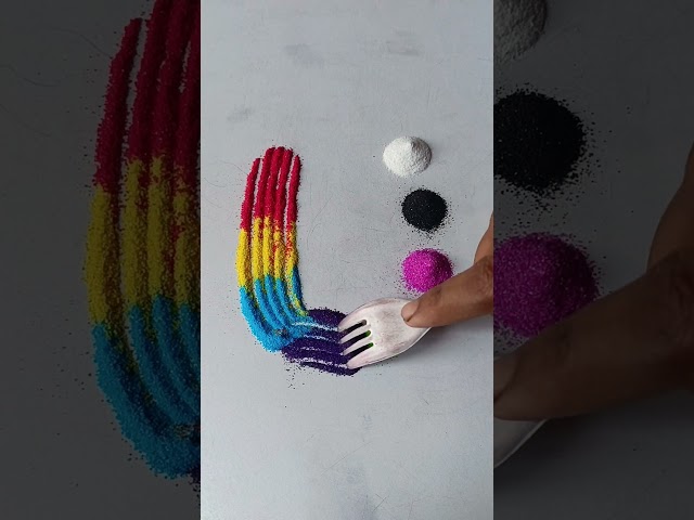 simple Rangoli, satisfying rangoli, Easy rangoli,  ASMR video #asmroli, Tricks and tips,ASMR#rangoli