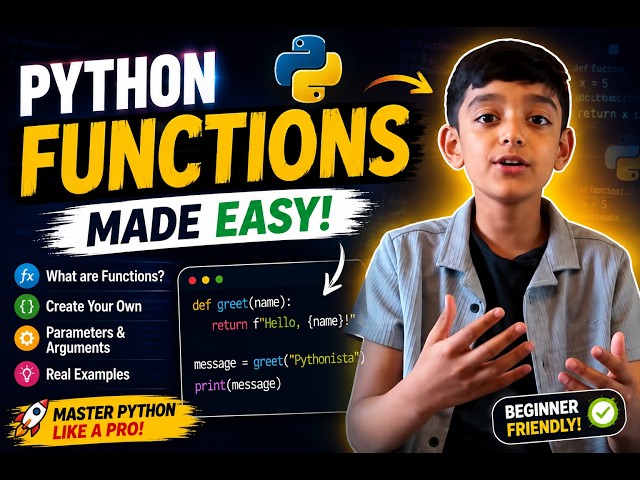 Python Tutorial Series - Python Functions