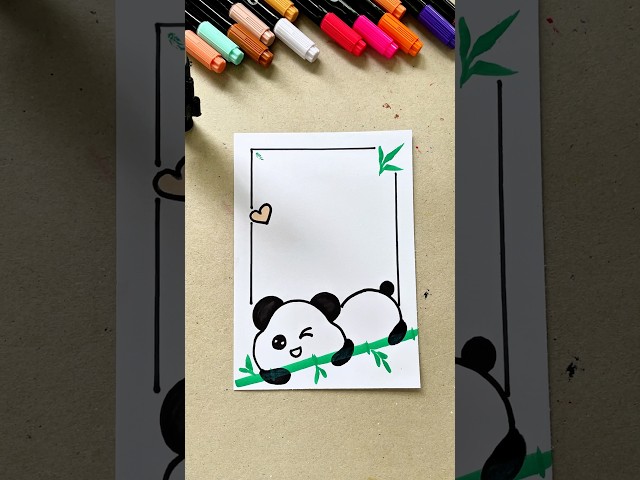 Cute frontpage border design ideas for project easy and beautiful #art #shorts #drawing #satisfying