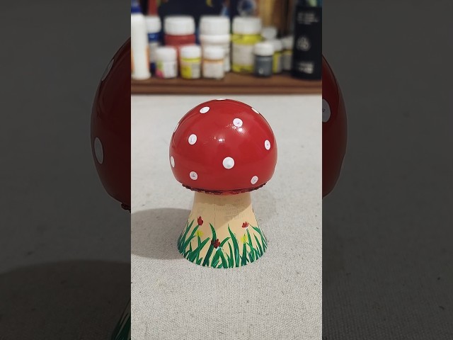 DIY mushroom 🍄✨| LED Bulb to Magical Mushroom | DIY Craft #artshorts #diycraft #shorts #craft #viral