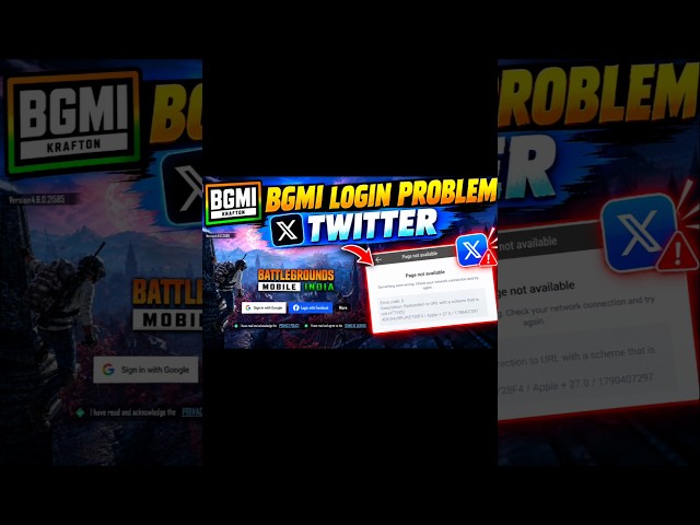 Bgmi Twitter Login Problem | How To Fix Bgmi Login Problem | Bgmi Login Problem