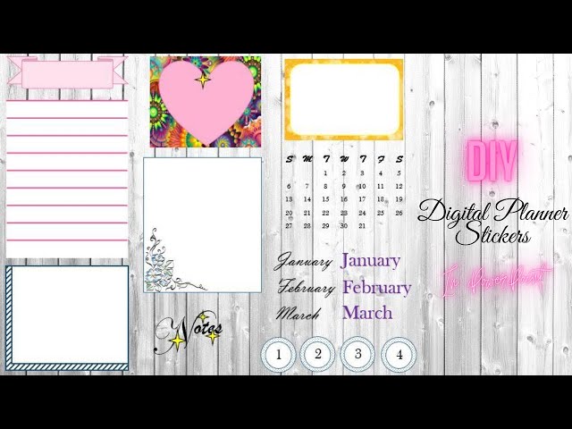 How I make My Digital Planner Stickers in PowerPoint | Digital Planning