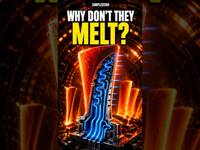 Why Don’t Jet Engine Blades Melt? 🔥✈️