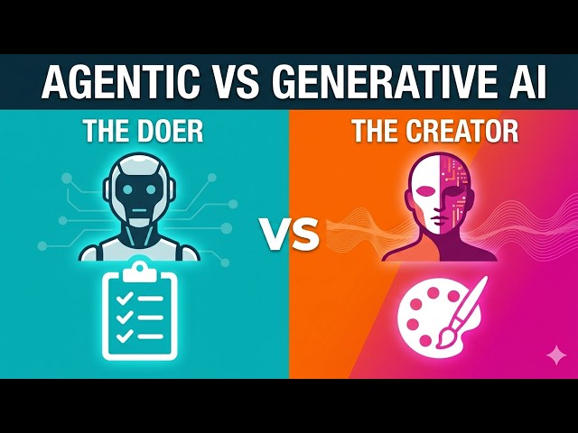 Agentic AI vs Generative AI: What’s the Real Difference?