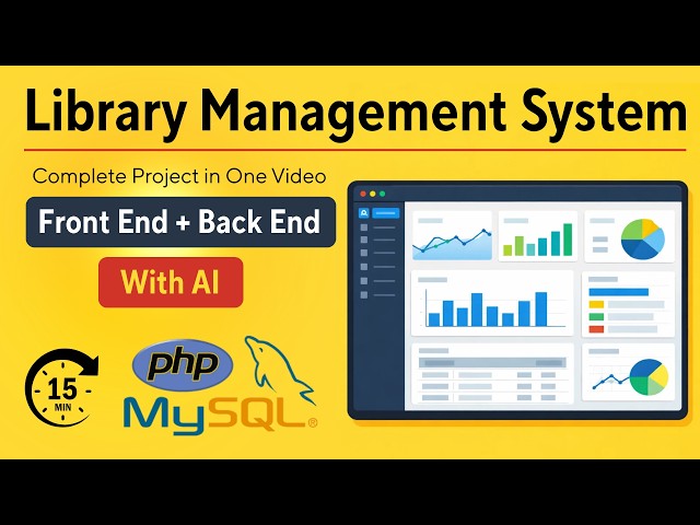 Library Management System — Full Stack PHP & MySQL Project with AI | Free Source Code