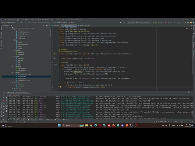 spring security dynamically role based endpoint access (AccessDecisionVoter)