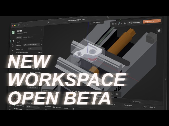 Try the Toolpath Part Workspace (open beta)!