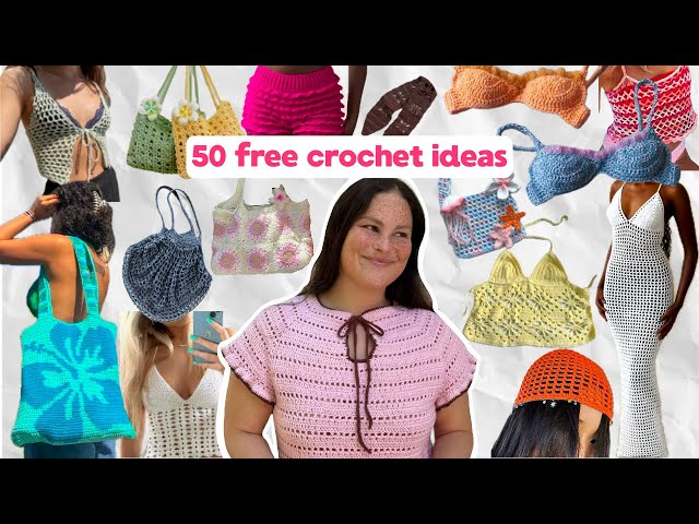 50 FREE summer crochet patterns ☀️ beginner friendly