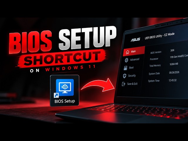 How to Open BIOS Without Pressing Any Key | Create BIOS Desktop Shortcut