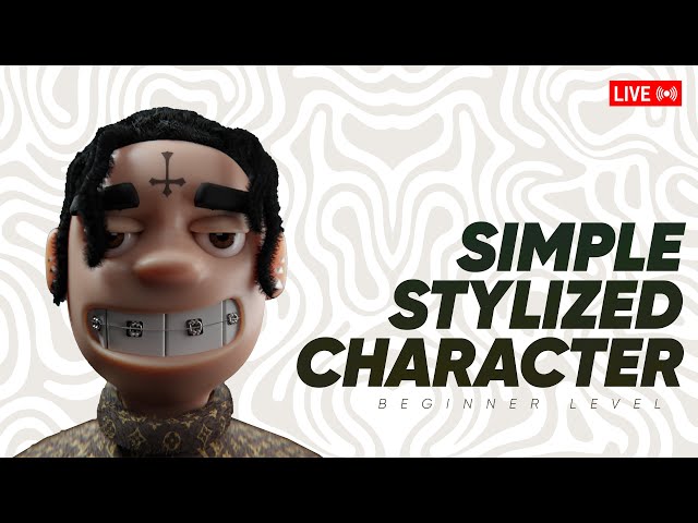 Live: Modeling a Simple Stylized Character in Blender (Beginner-Friendly) (Portrait)