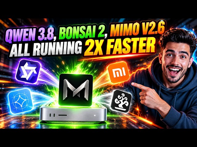 Qwen 3.8, Bonsai 2, MiMo V2.6 — All Running 2x Faster on MTPLX